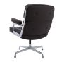 Chaise de conférence Eames ES108 en cuir marron - vue arrière