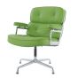 Chaise de conférence Eames ES108 en cuir vert