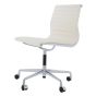 Chaise de bureau Eames EA105 sur roulettes cuir crème