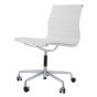 Chaise de bureau Eames EA105 sur roulettes cuir blanc