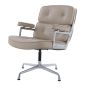 Chaise de conférence Eames ES108 en cuir gris