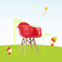afmetingen Eames kinderstoel DAW Junior