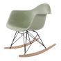 Silla mecedora Eames RAR Base negra PP menta