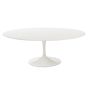 Eero Saarinen Tulpentafel Ovaal wit