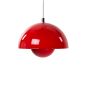 Verner Panton Bloempot hanglamp rood