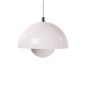 Verner Panton Bloempot hanglamp wit
