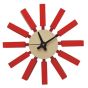 Reloj de bloque George Nelson rojo