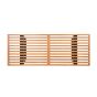 George Nelson Bench 123cm walnut - top view