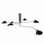 Serge Mouille Contemporary | luce pendente 6-braccio Nero
