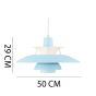 dimensions Poul Henningsen PH50 Pendant