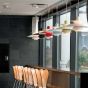 Poul Henningsen PH50 Pendant with series 7 stool - Elegant room setting