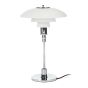 Poul Henningsen DPH 3/2 | lampada da tavolo piccolo Cromo, vetro bianco