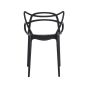 Snake chair black - back view