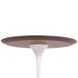 Eero Saarinen Tulip Side table | Mesa auxiliar 50cm Tapa nogal Base blanca
