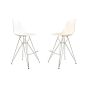 Tabouret Eames DSR ABS blanc et crème