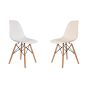 Eames DSW PP hvit vs krem
