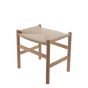 Wegner CH24 style footstool natural frame natural seat