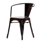 Xavier Pauchard Tolix terrace chair with armrests black
