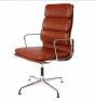 Eames conference chair EA208 high back leather antique