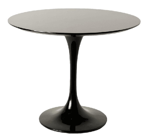 Eero Saarinen Tulipanbord 80cm blank svart