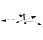 Serge Mouille Contemporary | luce pendente 6-braccio Nero