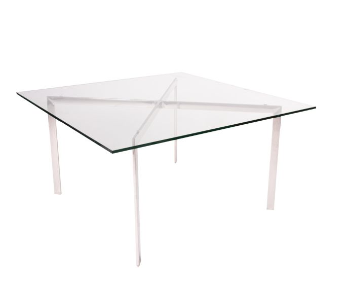 Rohe Barcelona Pavillion | table basse 90cm transparent