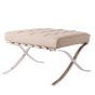 Rohe Barcelona ottomansk läder taupe