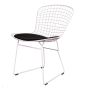 Sedia da pranzo Bertoia struttura bianca cuscino bianco