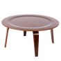 Mesa de centro Eames CTW em nogueira - vista frontal