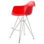 Stołek Eames DAR PP czerwony