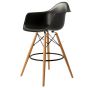 Taburete Eames DAW PP negro