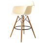Taburete Eames DAW PP color crema
