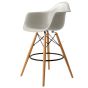 Taburete Eames DAW PP gris claro