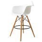 Taburete Eames DAW PP blanco