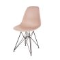 Eames DSR Black Base PP jasnobrązowy