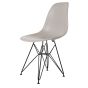 Eames DSR Black Base PP jasnoszary