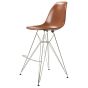 Stołek Eames DSR ABS brązowy