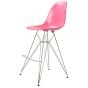 Stołek Eames DSR ABS różowy