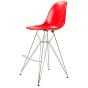 Stołek Eames DSR ABS czerwony