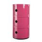 Componibili 3 door dark pink
