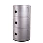 Componibili 3 door dark silver
