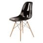Eames DSW Włókno szklane czarne