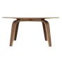 Mesa de centro Eames CTW em nogueira - vista lateral