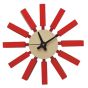 Horloge Block de George Nelson rouge