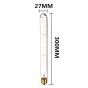Edison Retro Glass Filament | Lyspære 60W-300mm transparant