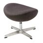 Fauteuil repose-pieds Egg Chair Jacobsen gris cachemire_30