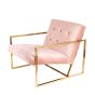 Vintage fluwelen lounge roze