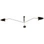 Serge Mouille Contemporary | luce pendente 3-braccio Nero