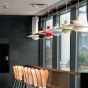 Poul Henningsen PH50 Pendant with series 7 stool - Elegant room setting