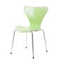 Sedia da pranzo Butterfly Series 7 di Arne Jacobsen verde
